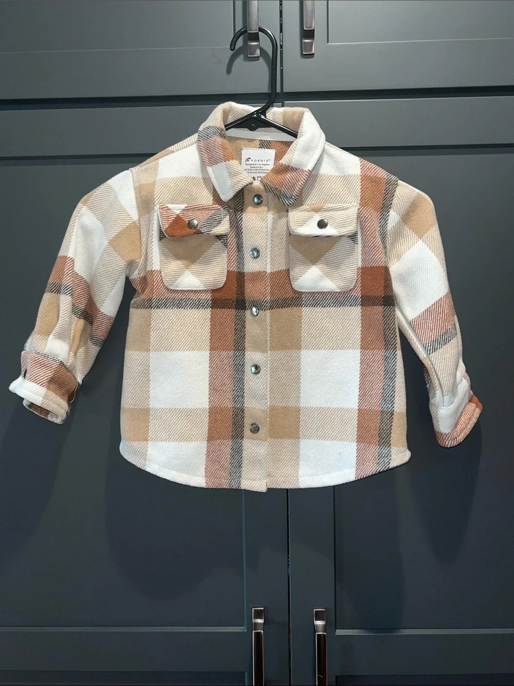 Fornia Butterscotch Plaid Children’s Shaket